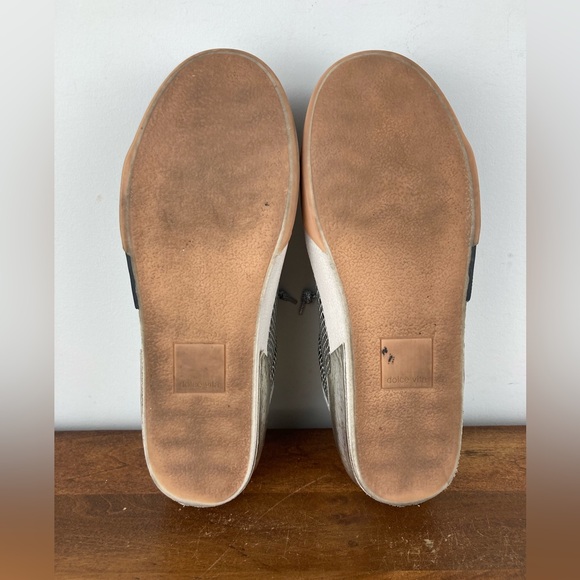 Dolce Vita Zina Mercury Leather Sneakers Silver Snake Print Women’s Size 8. - Picture 9 of 11